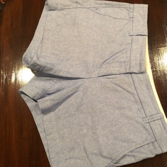 J. Crew Factory CITY FIT Chambray Shorts | Size 10 - Picture 3 of 8